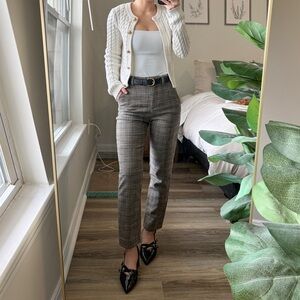 SOLD H&M Plaid Straight Leg Trouser Pants